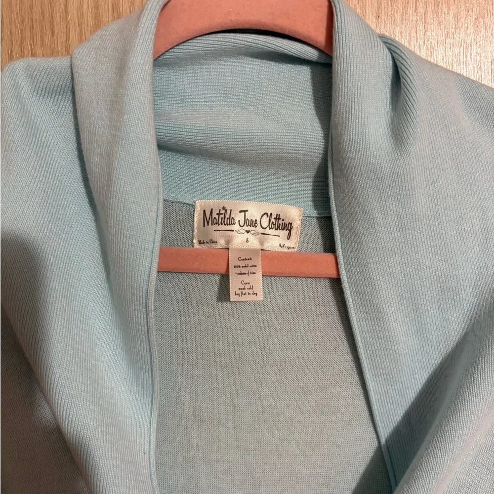 Matilda Jane Mint and Blue Layered Ruffle Cardigan